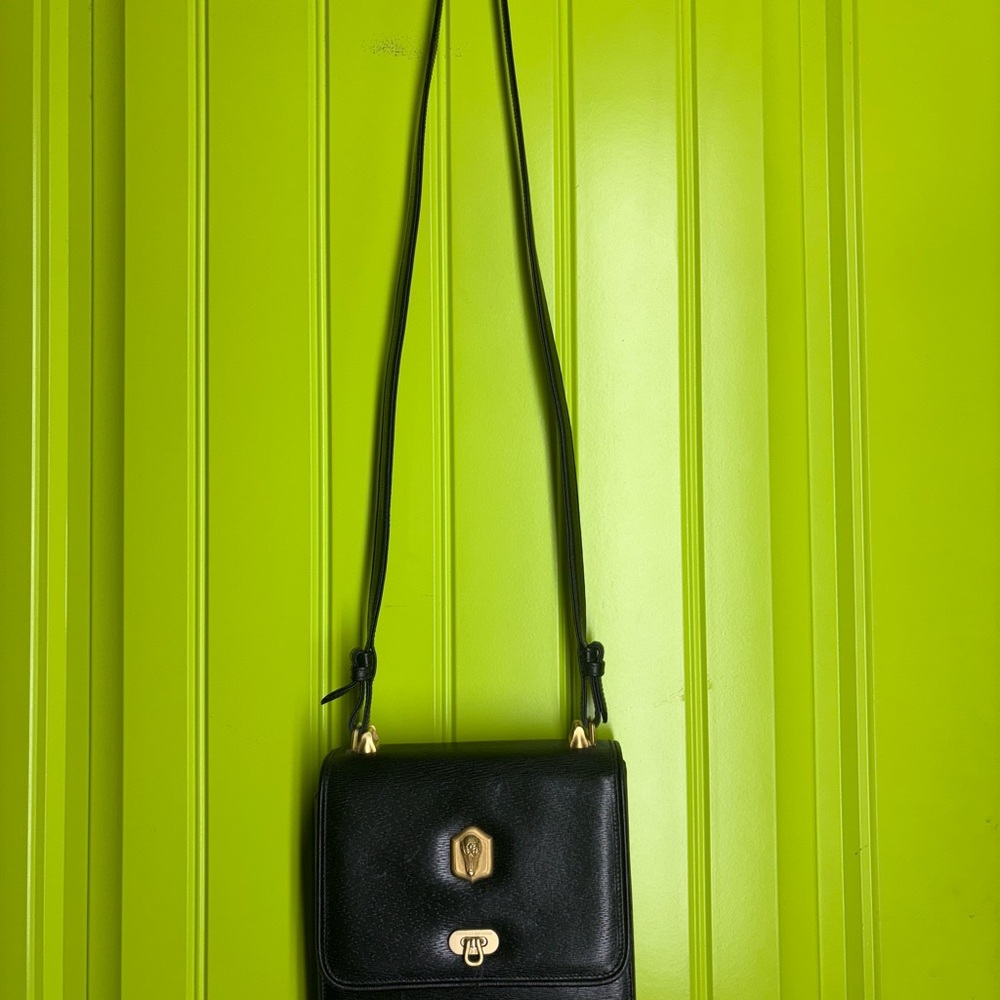 Barry Kieselstein-Cord Black Leather Shoulder Bag – Vintage Collectible